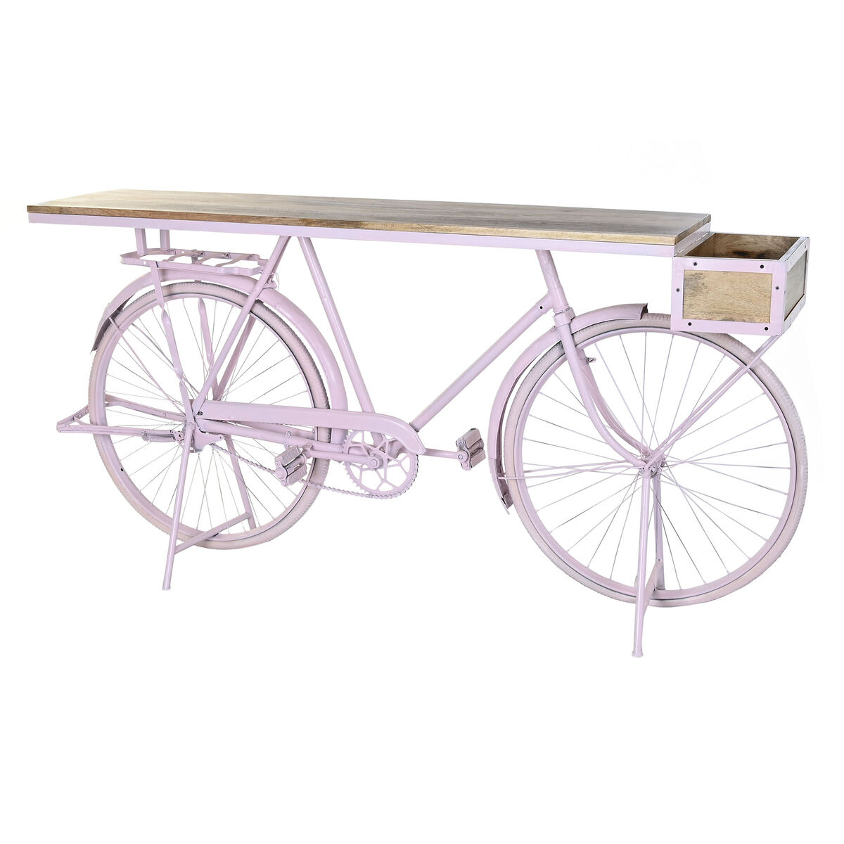 Recibidor DKD Home Decor Rosa claro 180 x 41 x 94 cm Bicicleta