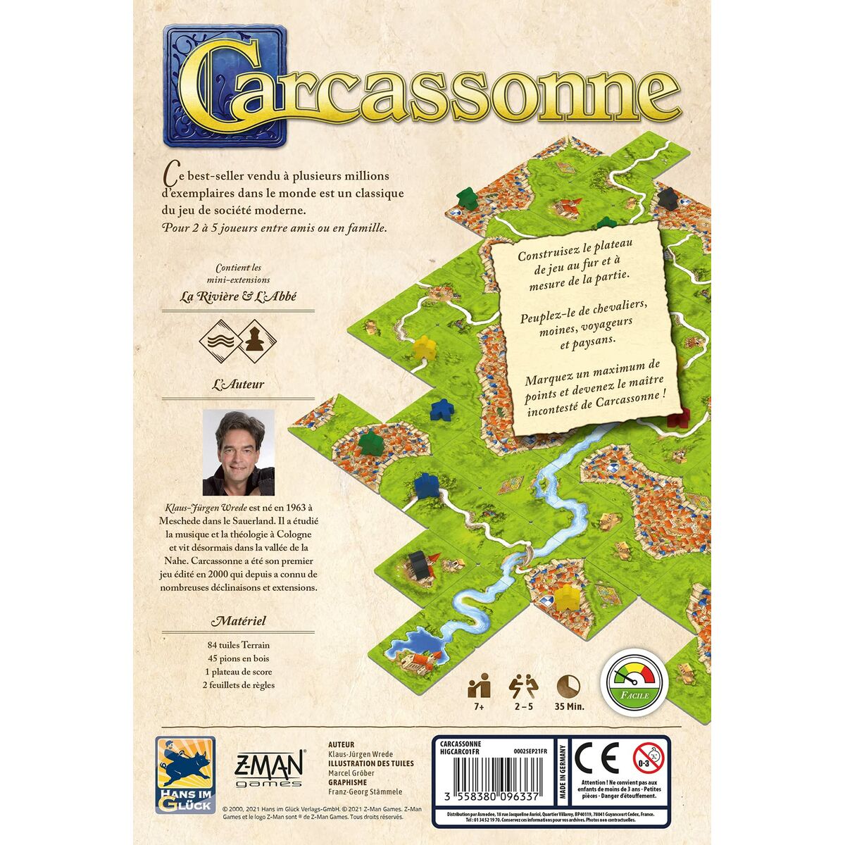 Juego de Mesa Asmodee Carcassonne (Francés) (FR)