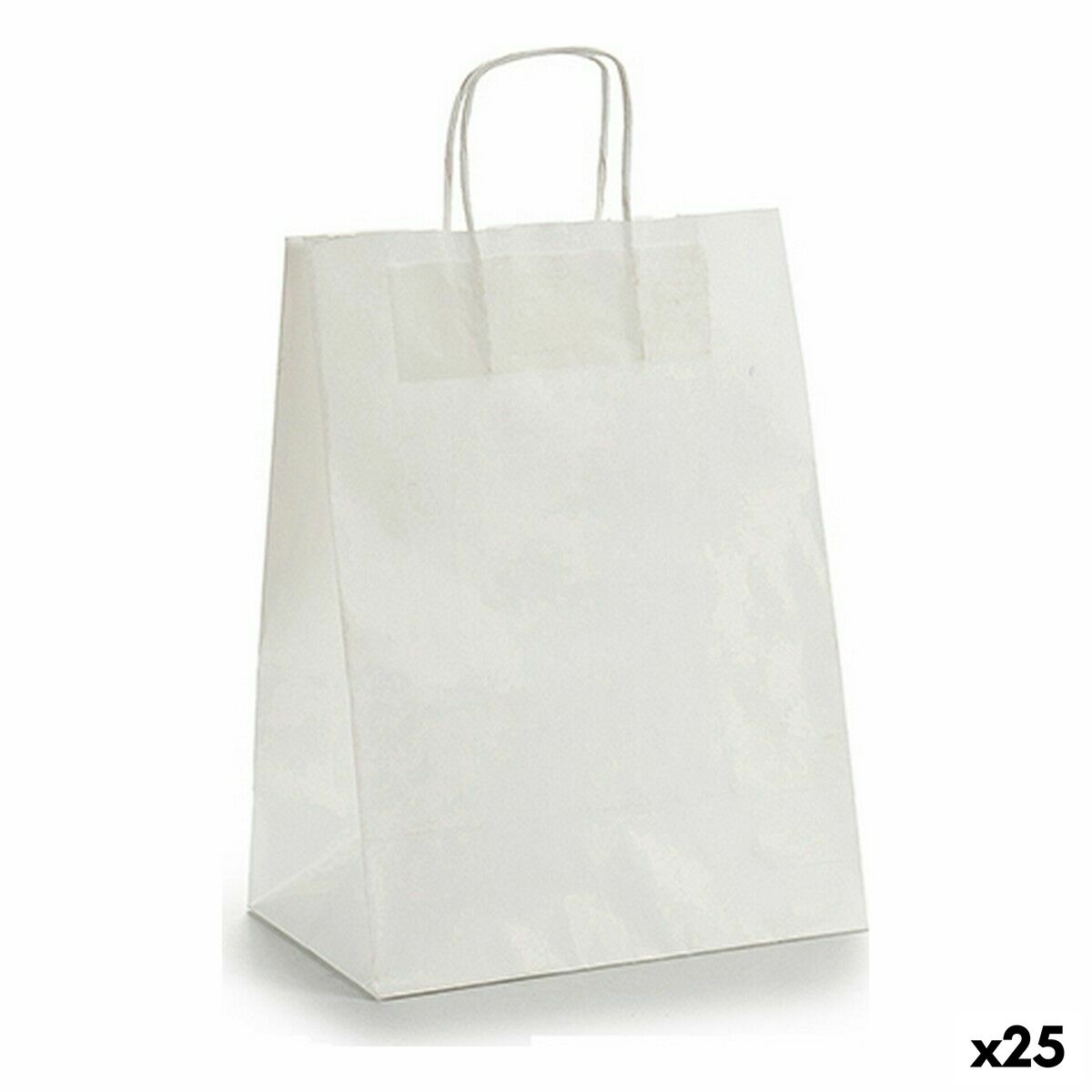 Bolsa de Papel Pincello Blanco 24 x 12 x 40 cm 24 x 40 x 0,2 cm (25 Unidades)