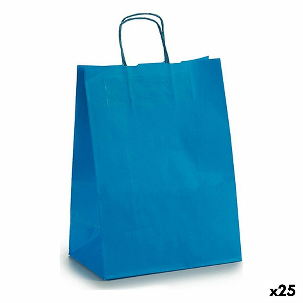 Bolsa de Papel Pincello Azul 24 x 12 x 40 cm 24 x 40 x 0,2 cm (25 Unidades)