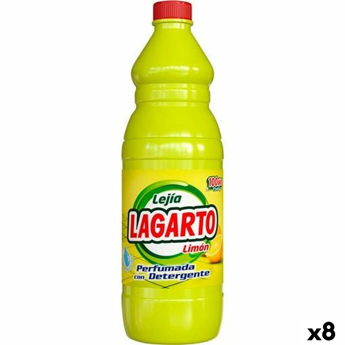 Lejía Lagarto Limón 1,5 L (8 Unidades)
