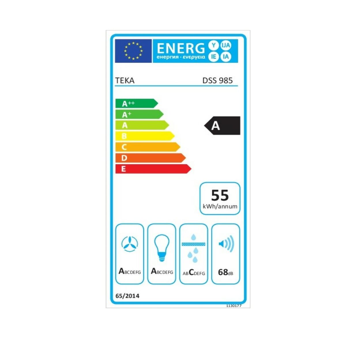 Campana Convencional Teka 40437010 90 cm 760 m3/h 66 dB 292W Acero