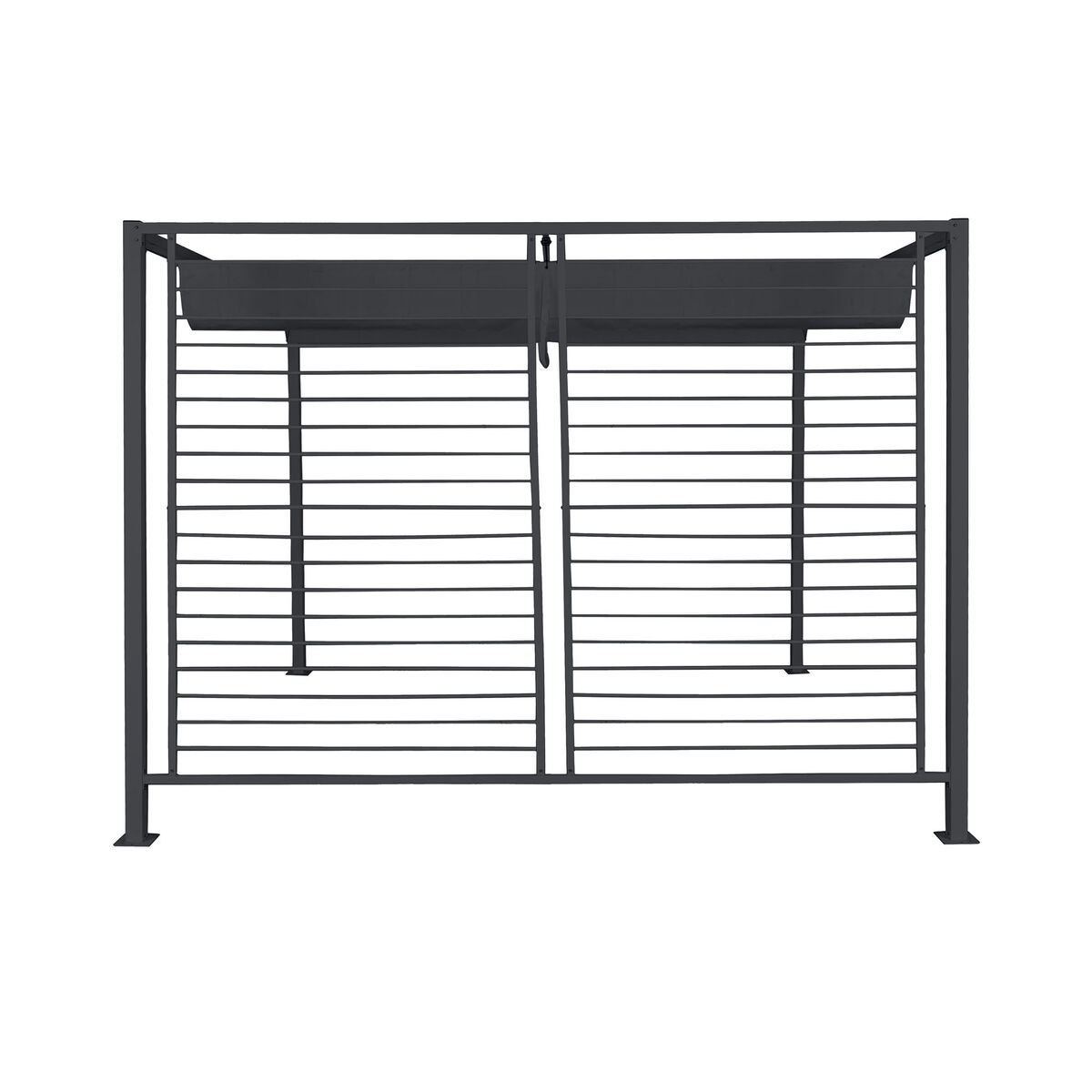 Pérgola DKD Home Decor Gris 300 x 300 x 230 cm Acero