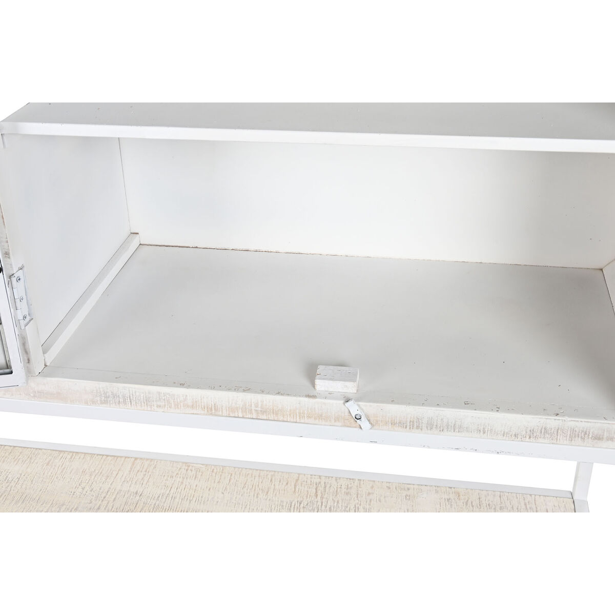 Estantería DKD Home Decor Blanco Negro Metal Madera de mango 170 x 45 x 200 cm