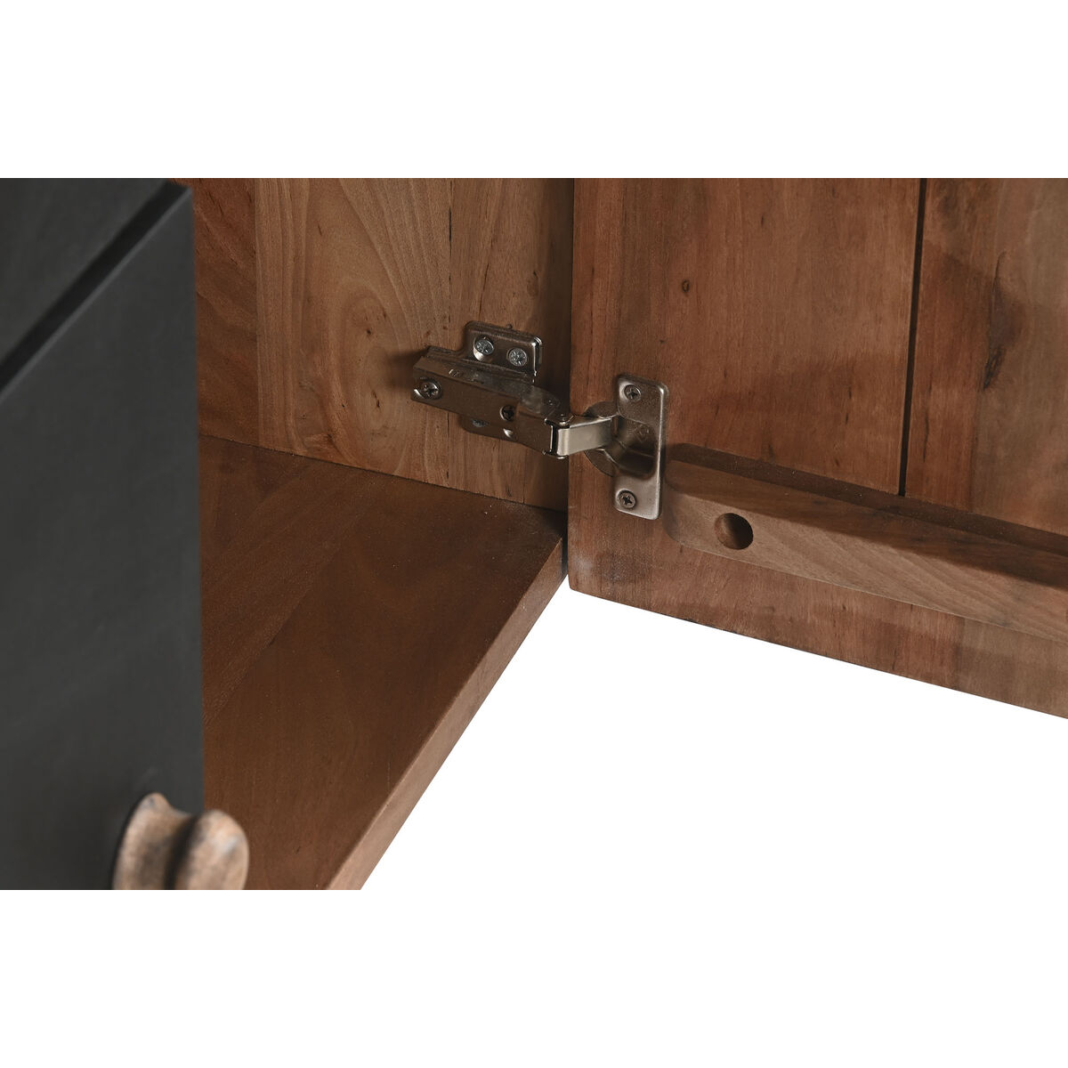 Aparador DKD Home Decor Negro Natural Madera 177 x 38 x 75 cm