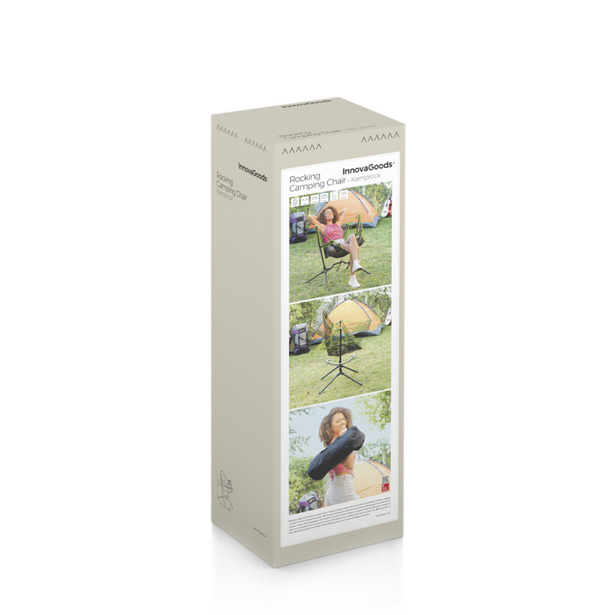 Silla Plegable de Camping con Balanceo Kamprock InnovaGoods