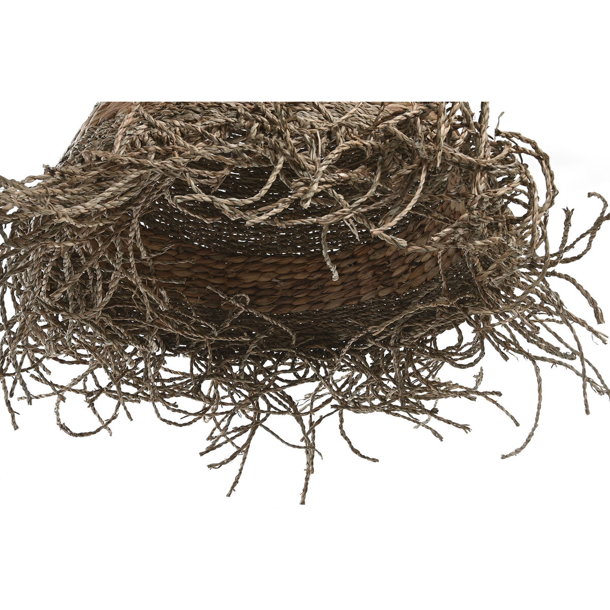 Pantalla de Lámpara DKD Home Decor 56 x 56 x 52 cm Natural Hierba marina Boho