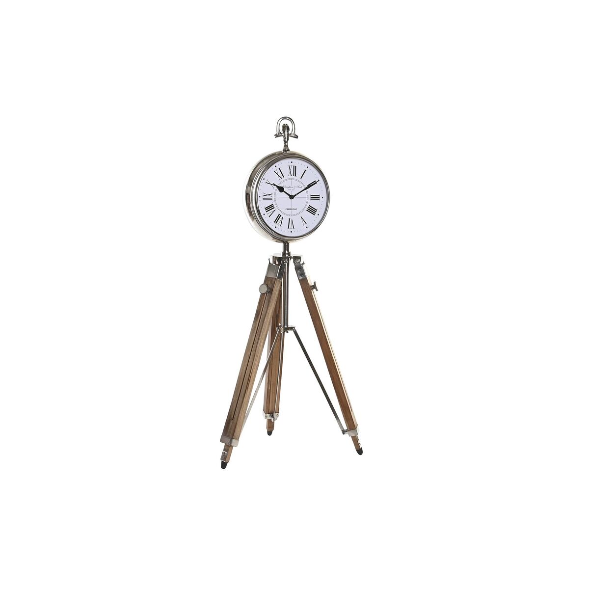 Reloj de Mesa DKD Home Decor Plateado Natural