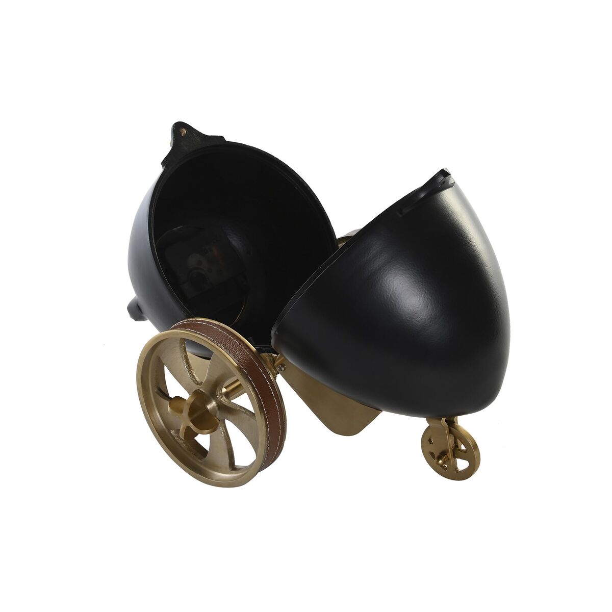 Reloj de Mesa DKD Home Decor Negro Dorado Colonial