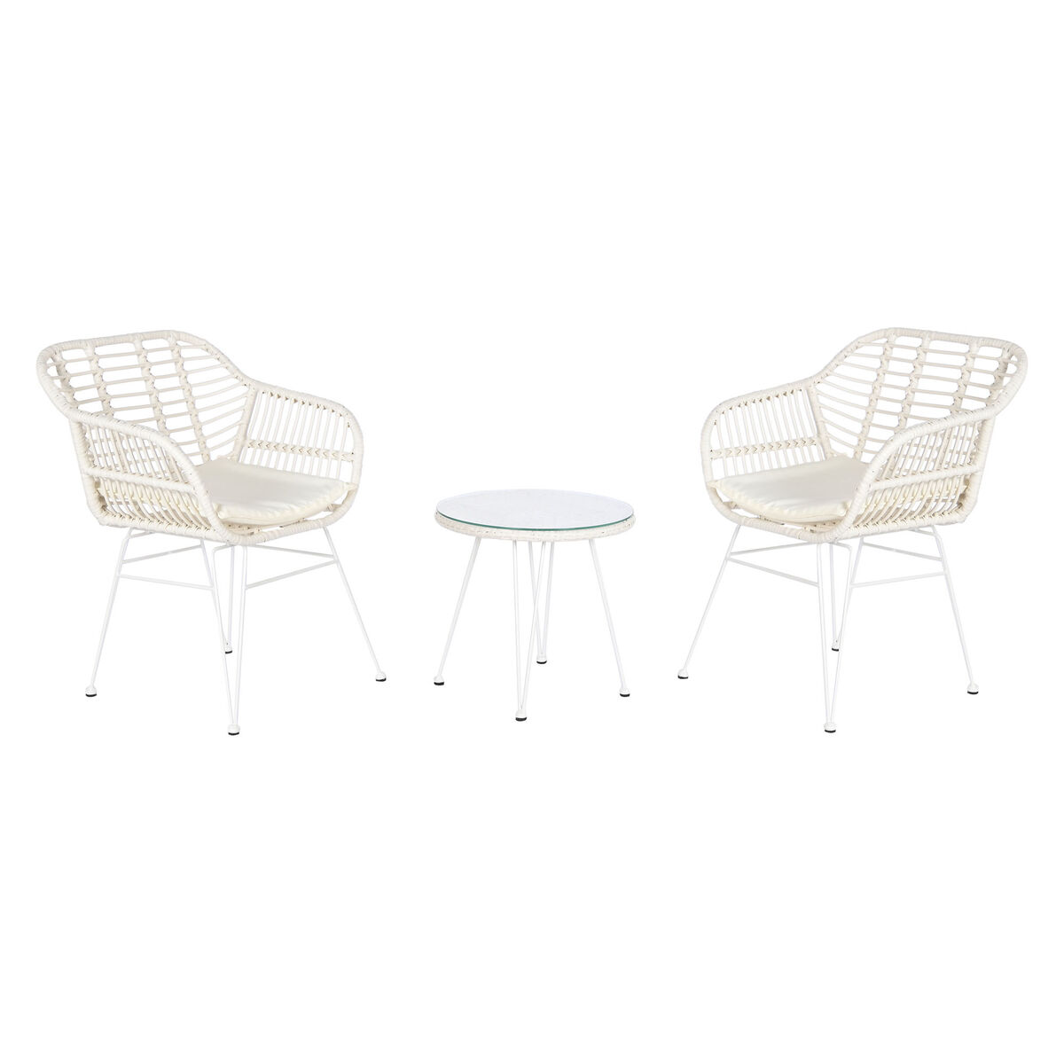 Conjunto de Mesa con 2 Sillas DKD Home Decor 56 x 57,5 x 82 cm