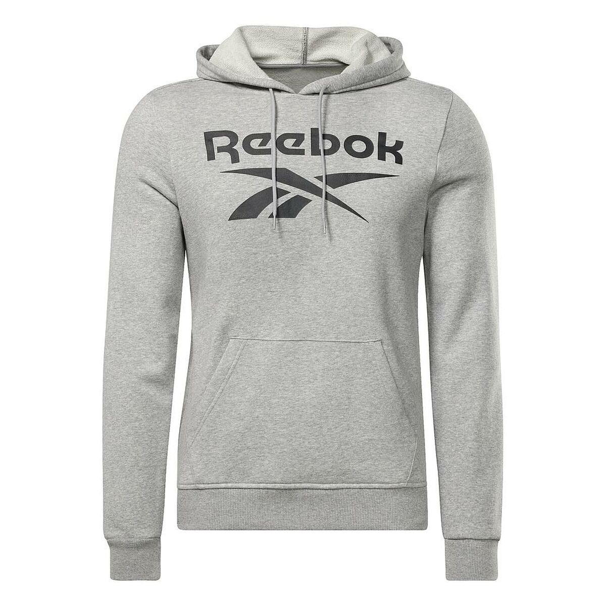 Sudadera con Capucha Hombre Reebok FT BIG LOGO OTH HZ8786  Gris