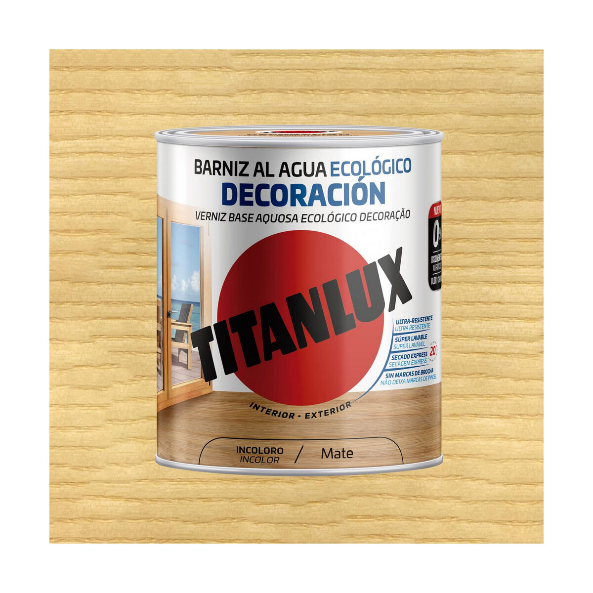 Barniz Titanlux m22100034 750 ml Incoloro Mate