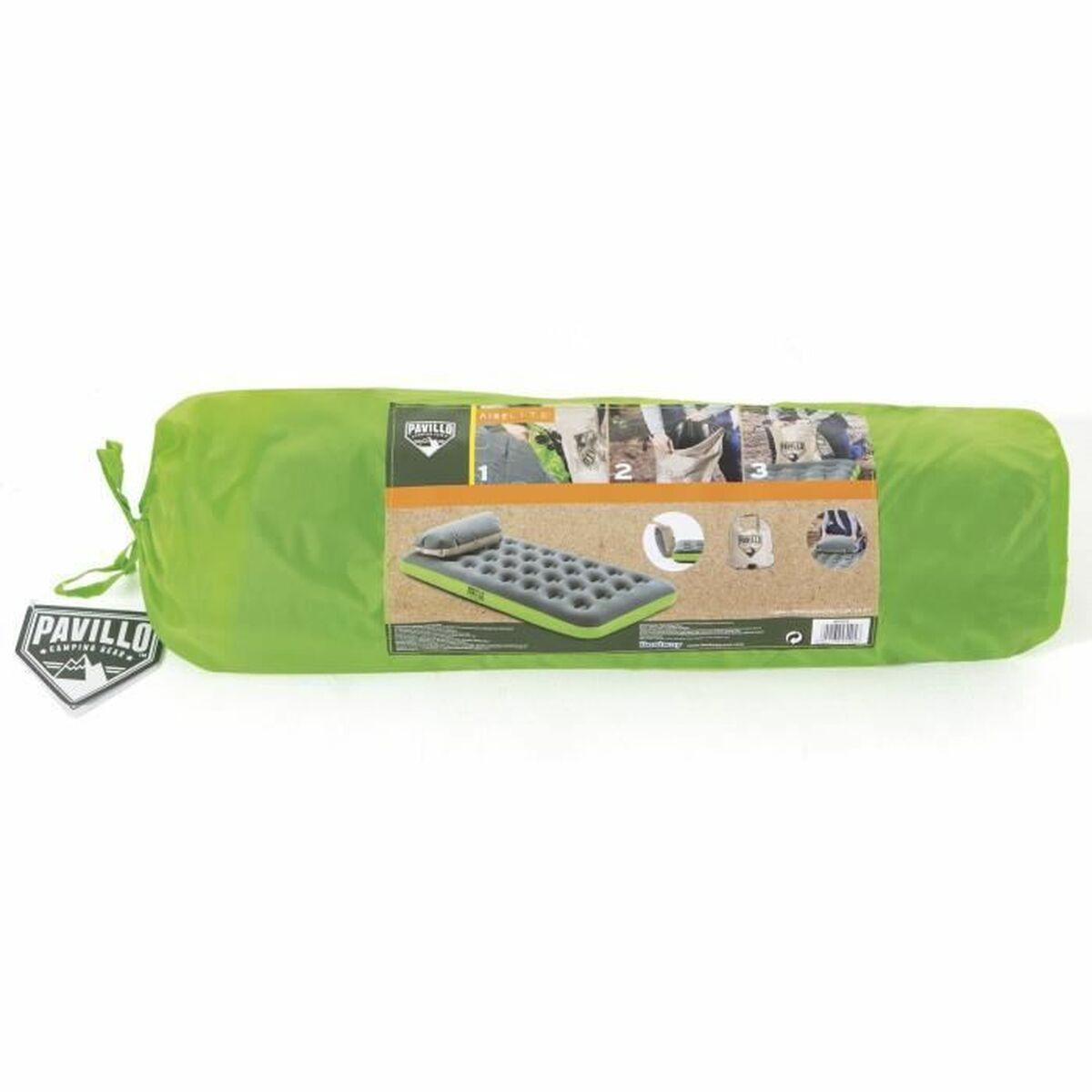 Bestway Colchon Individual Junior Roll & Relax 188x99x22 cm Hinchable y Camping 67619