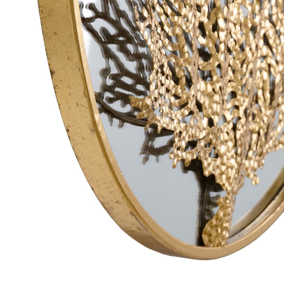 Espejo de pared Dorado 70 x 3,5 x 70 cm