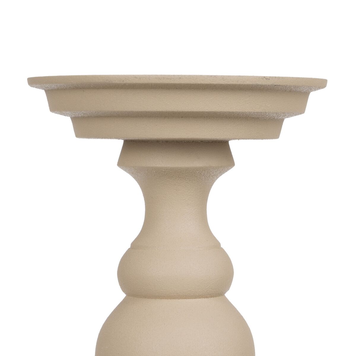 Portavelas Aluminio Crema 15 x 15 x 25 cm