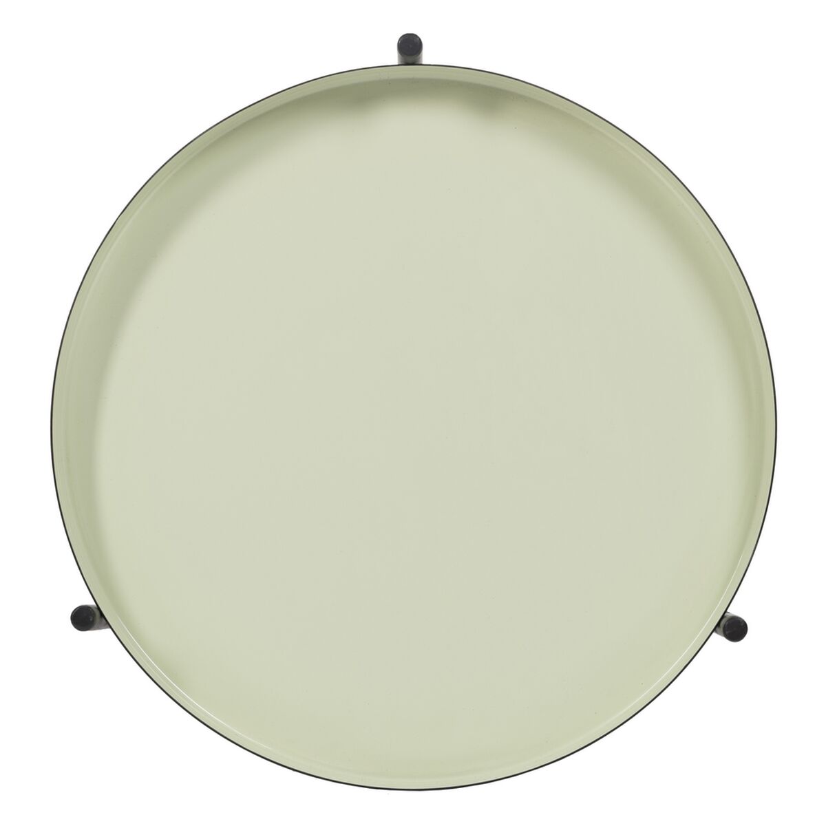 Mesa auxiliar 35,5 x 35,5 x 50,5 cm Negro Verde Hierro