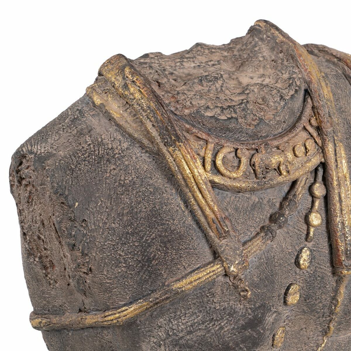 Figura Decorativa Marrón Dorado Guerrero 38 x 22 x 76 cm