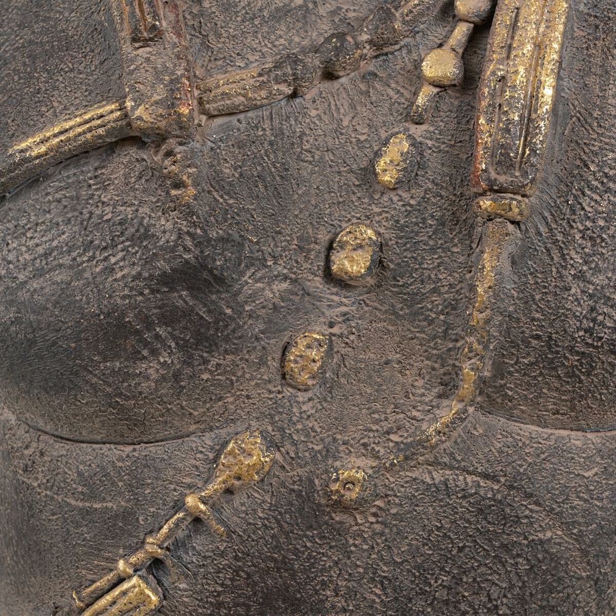 Figura Decorativa Marrón Dorado Guerrero 38 x 22 x 76 cm