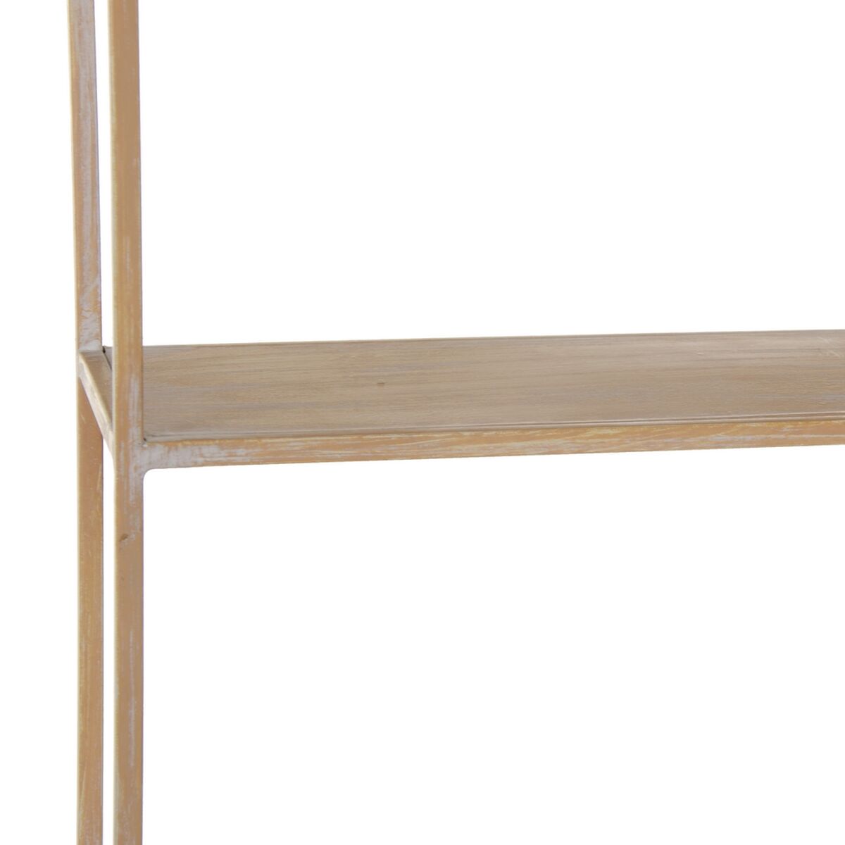 Estantería 43 x 13 x 84 cm Natural Metal Blanco