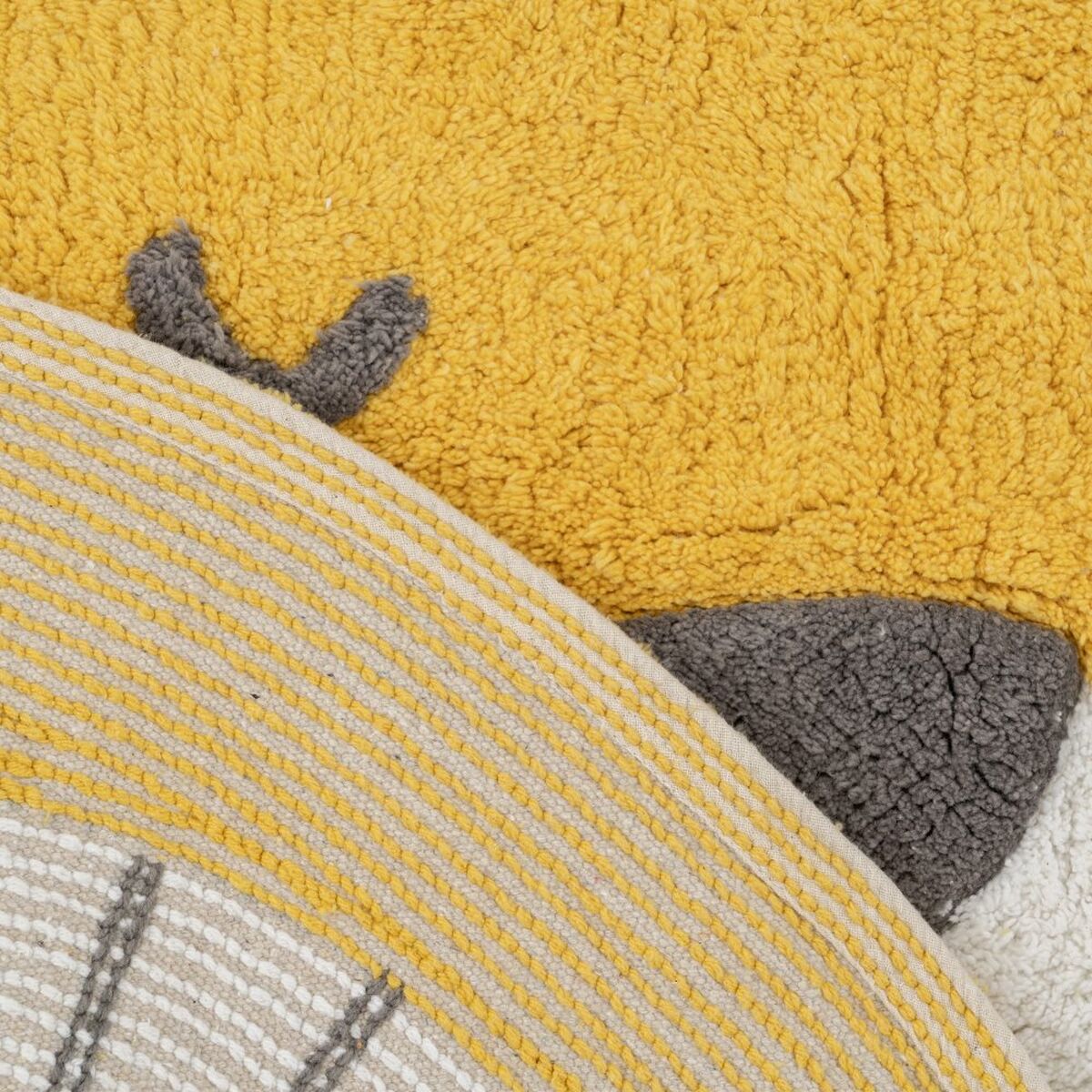 Alfombra Infantil 100 % algodón León 100 cm 100 x 100 x 1 cm