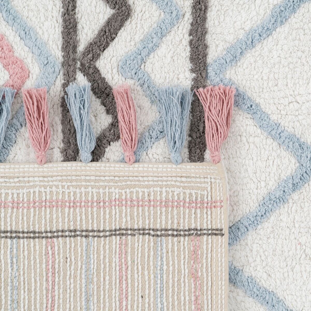 Alfombra Infantil 100 % algodón 135 x 100 cm 135 x 100 x 1 cm