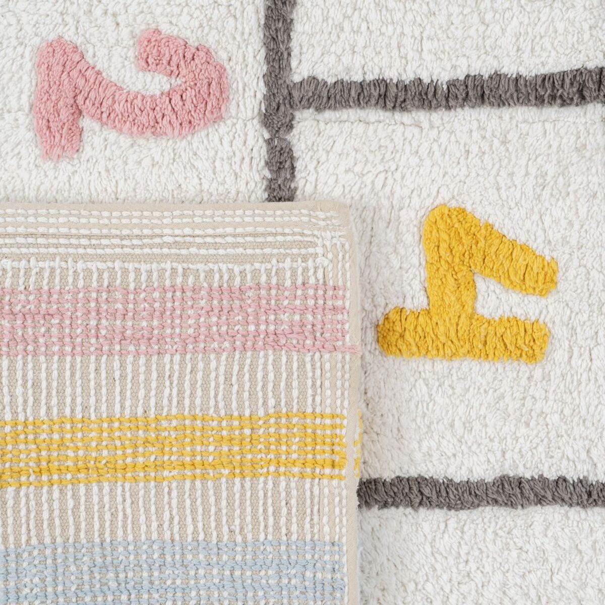 Alfombra Infantil 100 % algodón 135 x 100 cm 135 x 100 x 1 cm