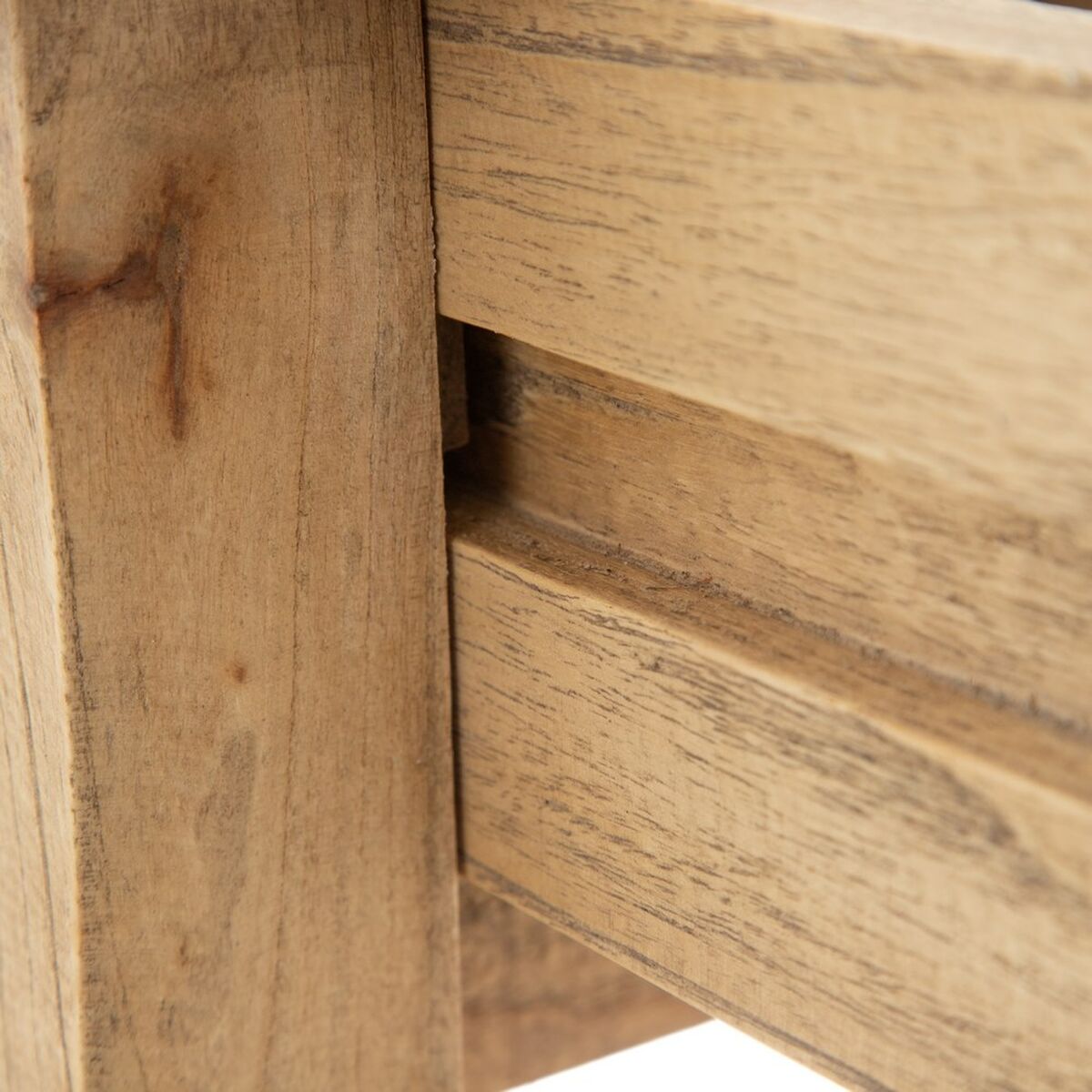 Mesita de Noche 58 x 43 x 70 cm Natural madera de mindi