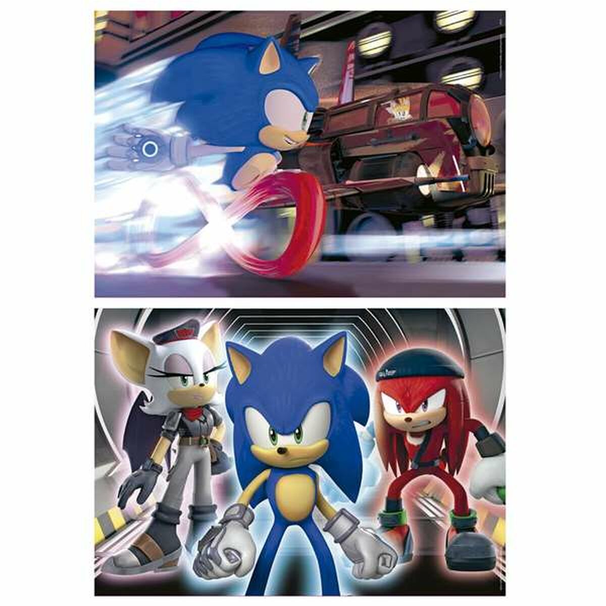 Set de 2 Puzzles Educa Neon Sonic 100 Piezas