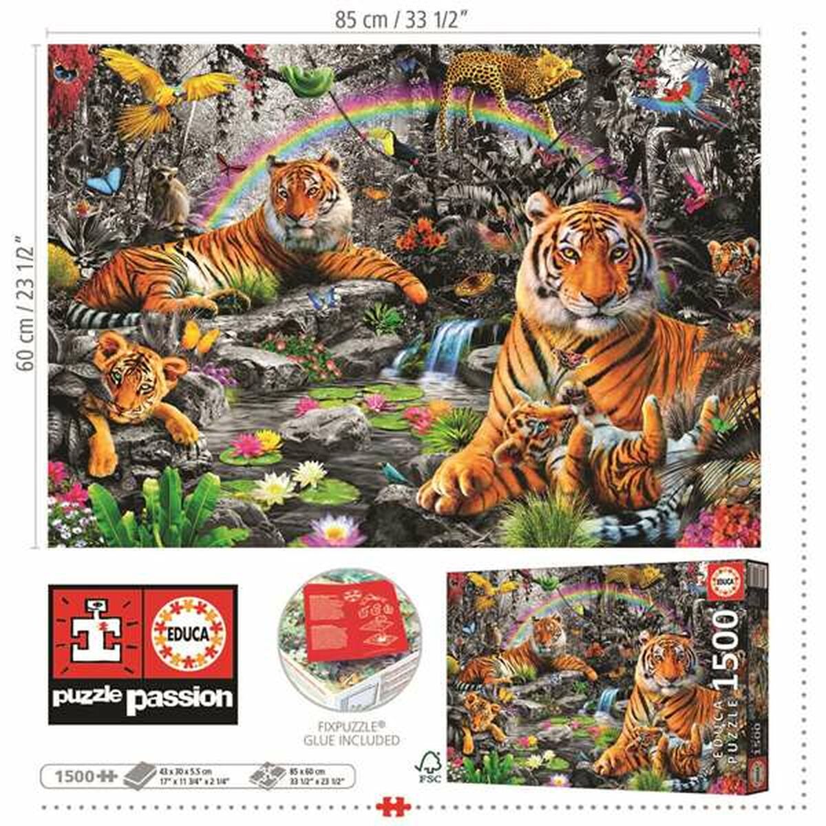 Puzzle Educa Radiant forest 1500 Piezas