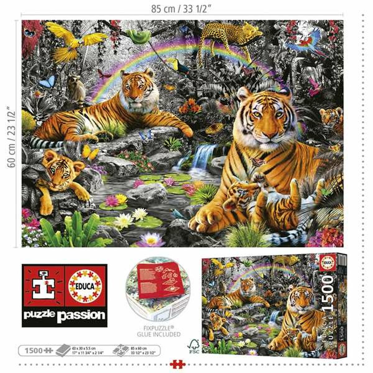 Puzzle Educa Radiant forest 1500 Piezas