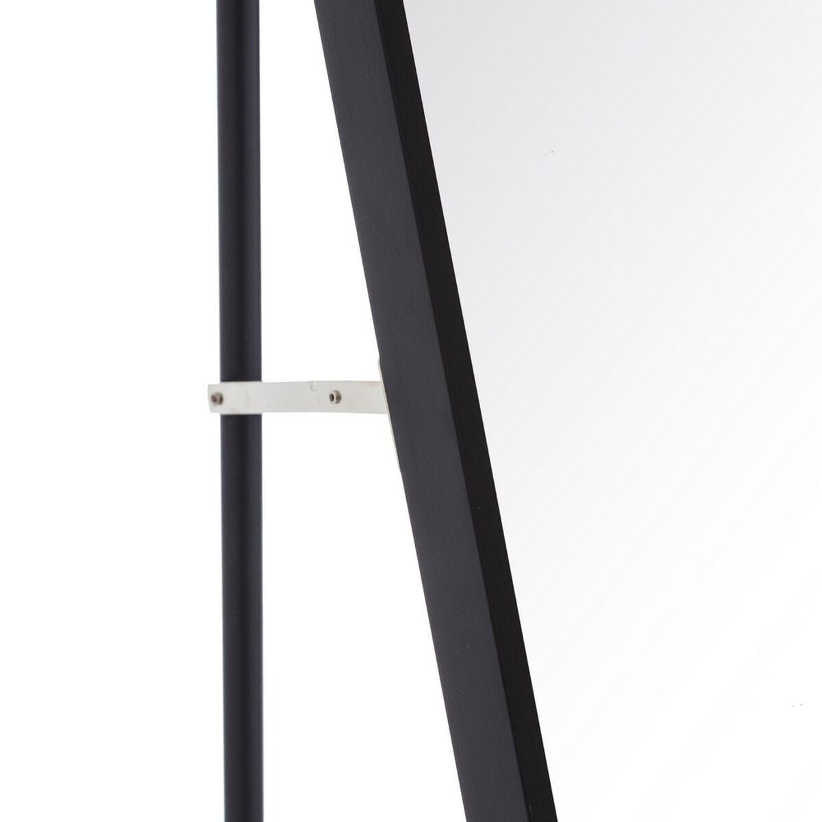 Espejo de pie Negro Aluminio Cristal 35 x 2,5 x 151 cm