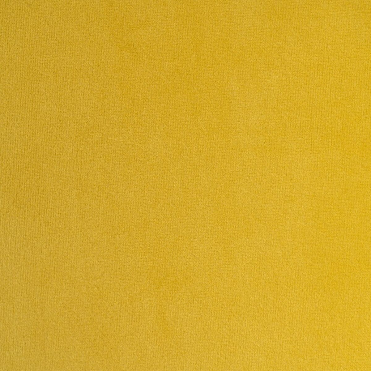 Puff Tejido Sintético Metal Amarillo 40 x 40 x 35 cm