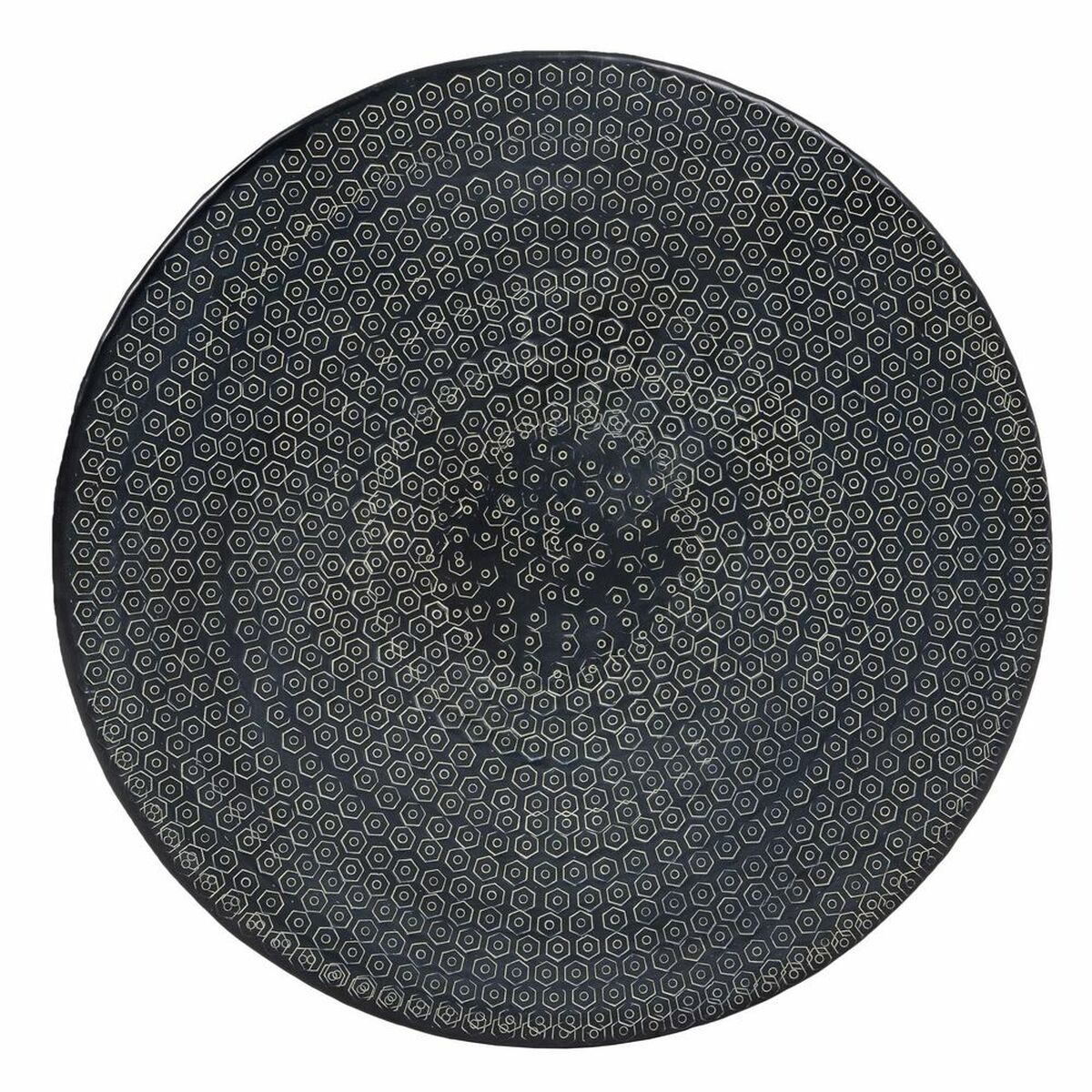 Mesa auxiliar 66 x 66 x 34,5 cm Negro Aluminio (3 Unidades)