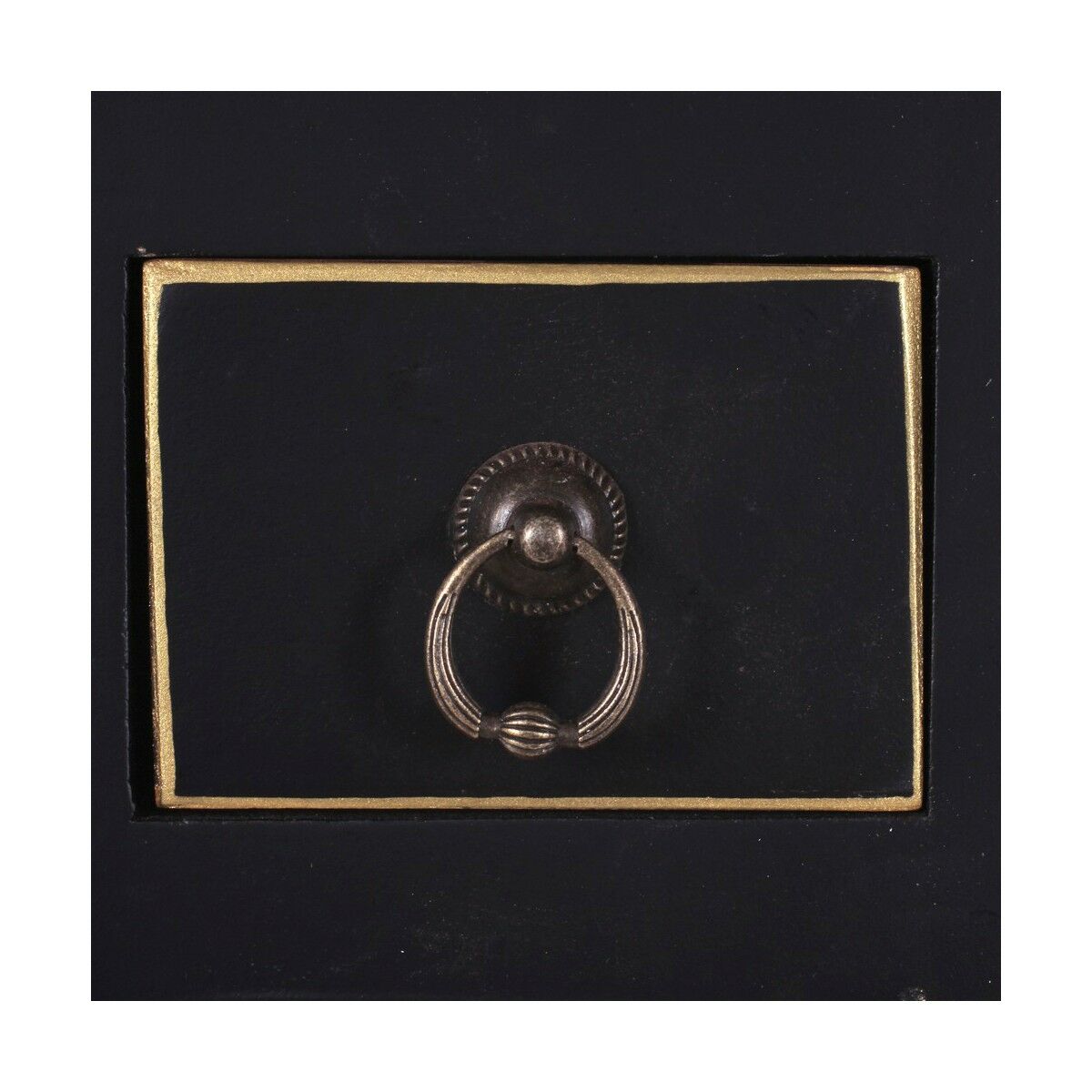 Recibidor ORIENTE Negro Dorado 95 x 26 x 90 cm