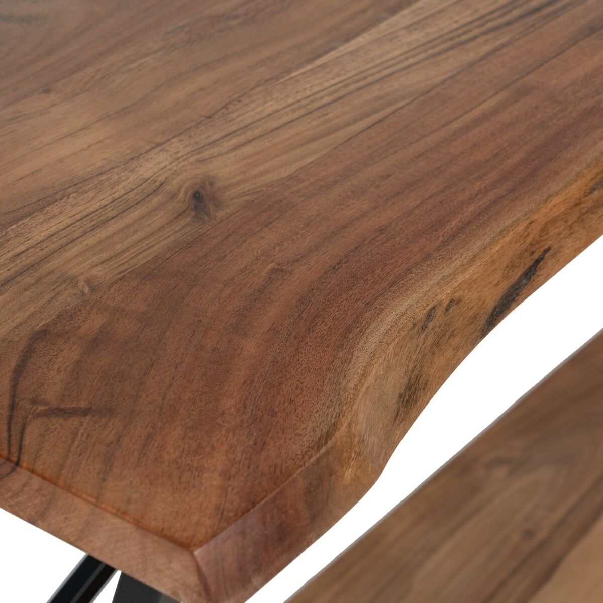 Juego de muebles Negro Natural 107 x 36 x 77 cm