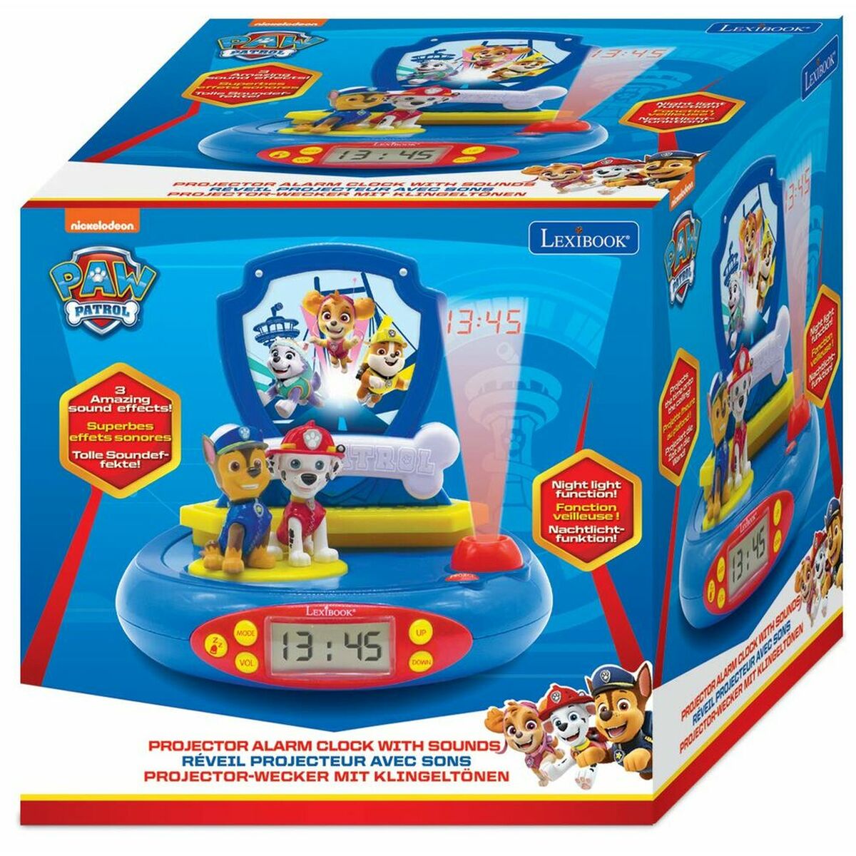 Reloj Despertador Lexibook The Paw Patrol Proyector