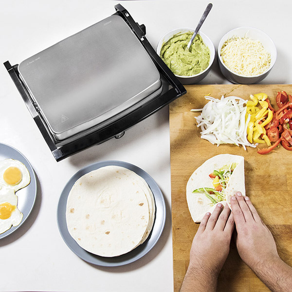 Plancha de Cocina Cecotec Parrilla electrica Rock'nGrill 2000 W