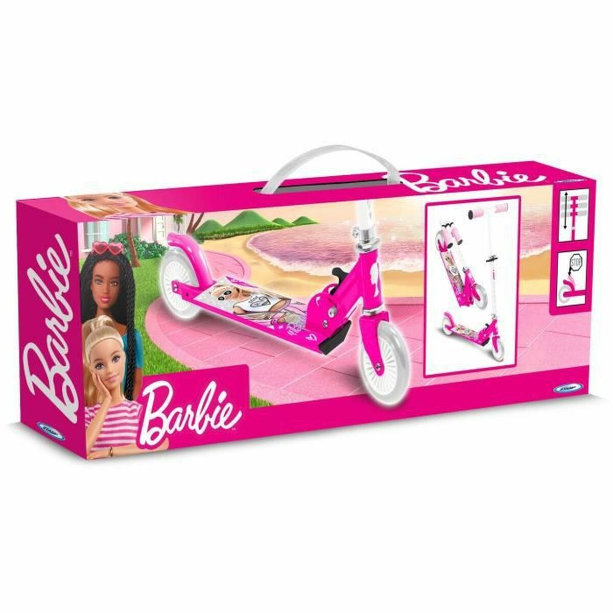 Patinete Barbie Rosa Aluminio