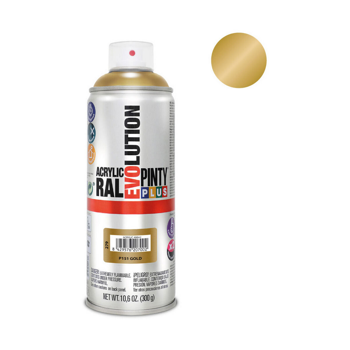 Pintura en spray Pintyplus Evolution P151 400 ml Oro