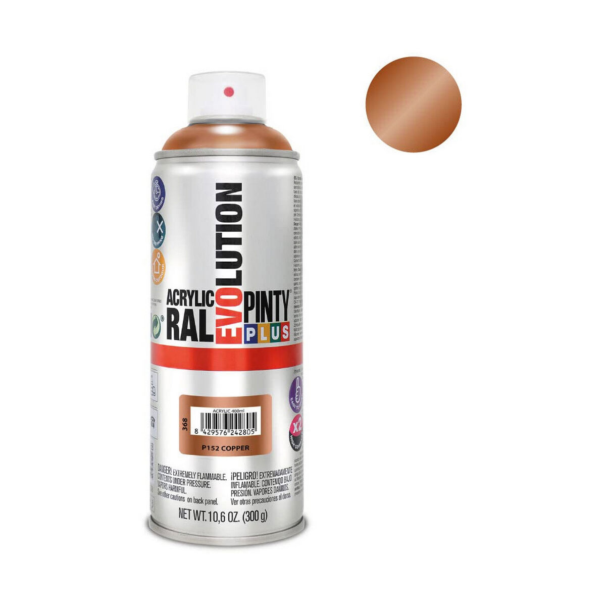 Pintura en spray Pintyplus Evolution P152 400 ml Cobre