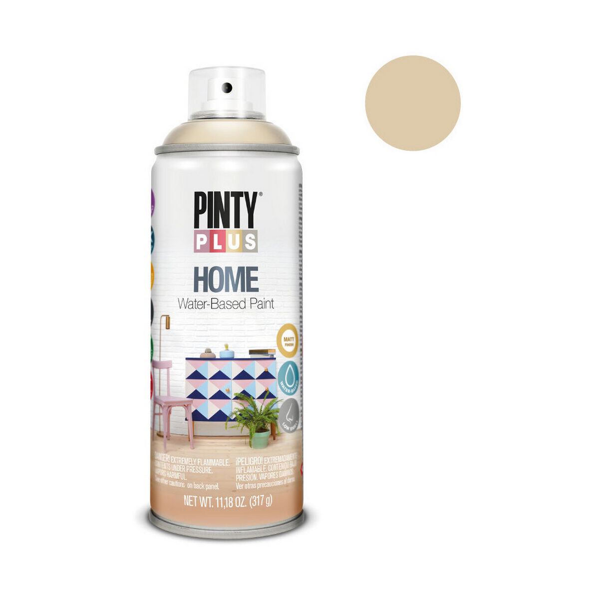 Pintura en spray Pintyplus Home HM129 400 ml Arena