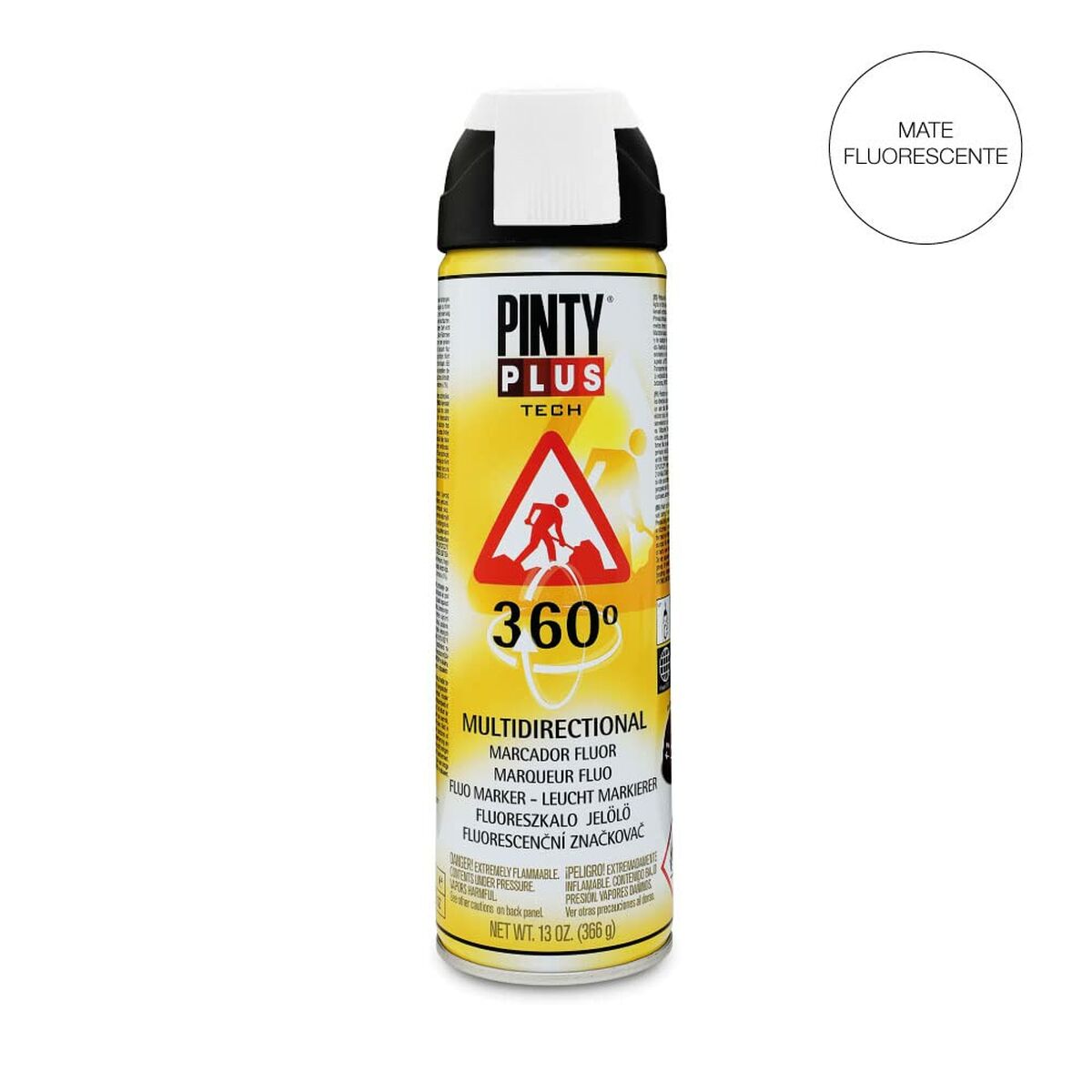 Pintura en spray Pintyplus Tech T101 360º Blanco 500 ml