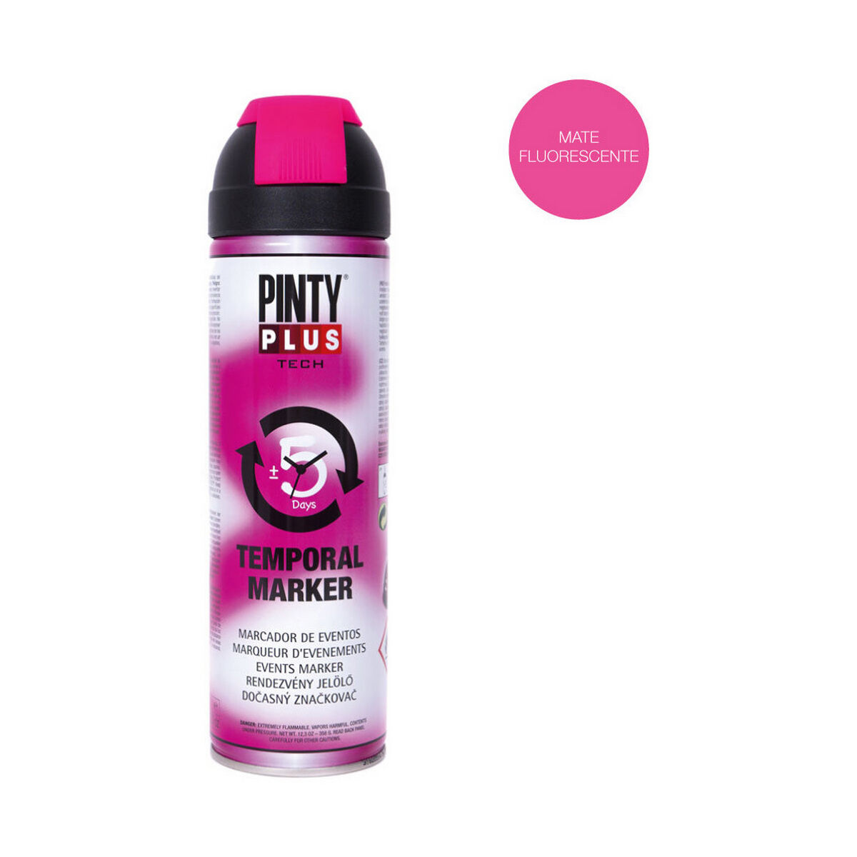 Pintura en spray Pintyplus Tech T184 Temporal 500 ml Cereza
