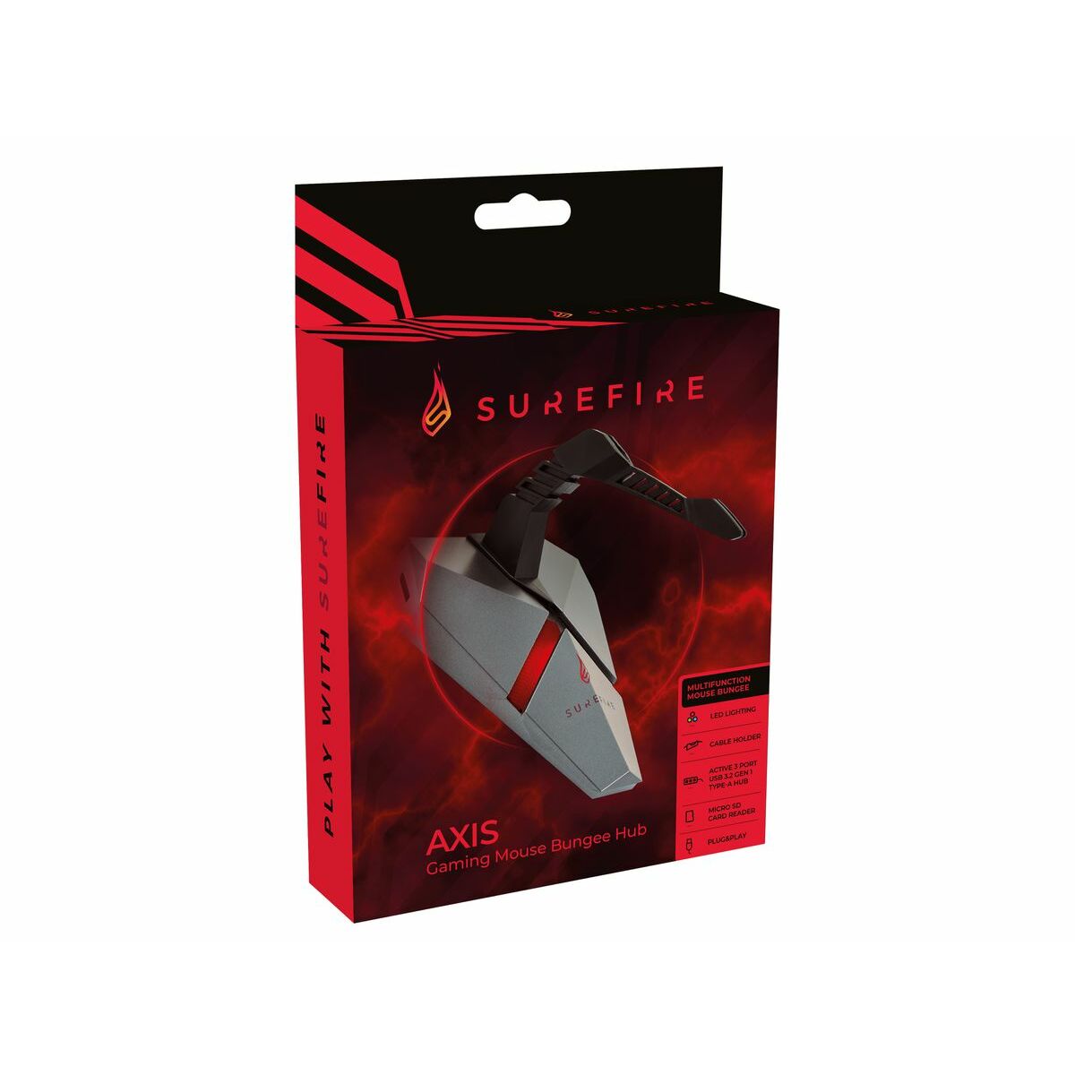 Soporte de Cable Gaming Verbatim SureFire Axis Gris