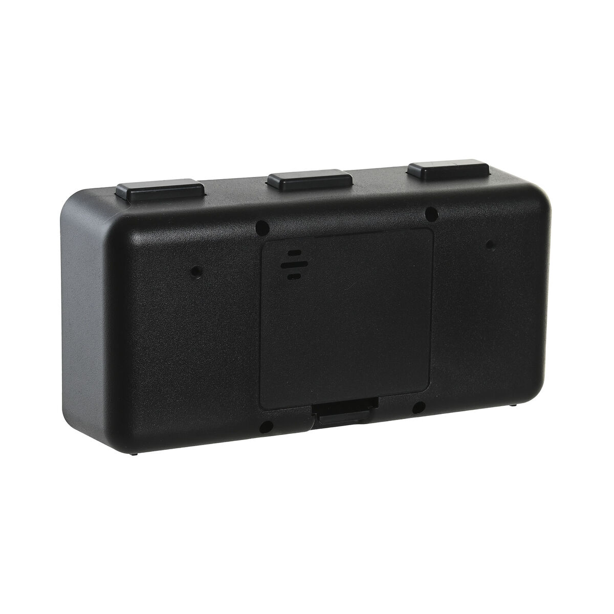 Reloj Despertador DKD Home Decor Blanco Negro PVC 17 x 5 x 9 cm (2 Unidades)