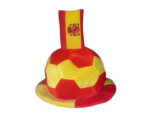 Gorro Balón de Fútbol con Bandera de España en Relieve Th3 Party