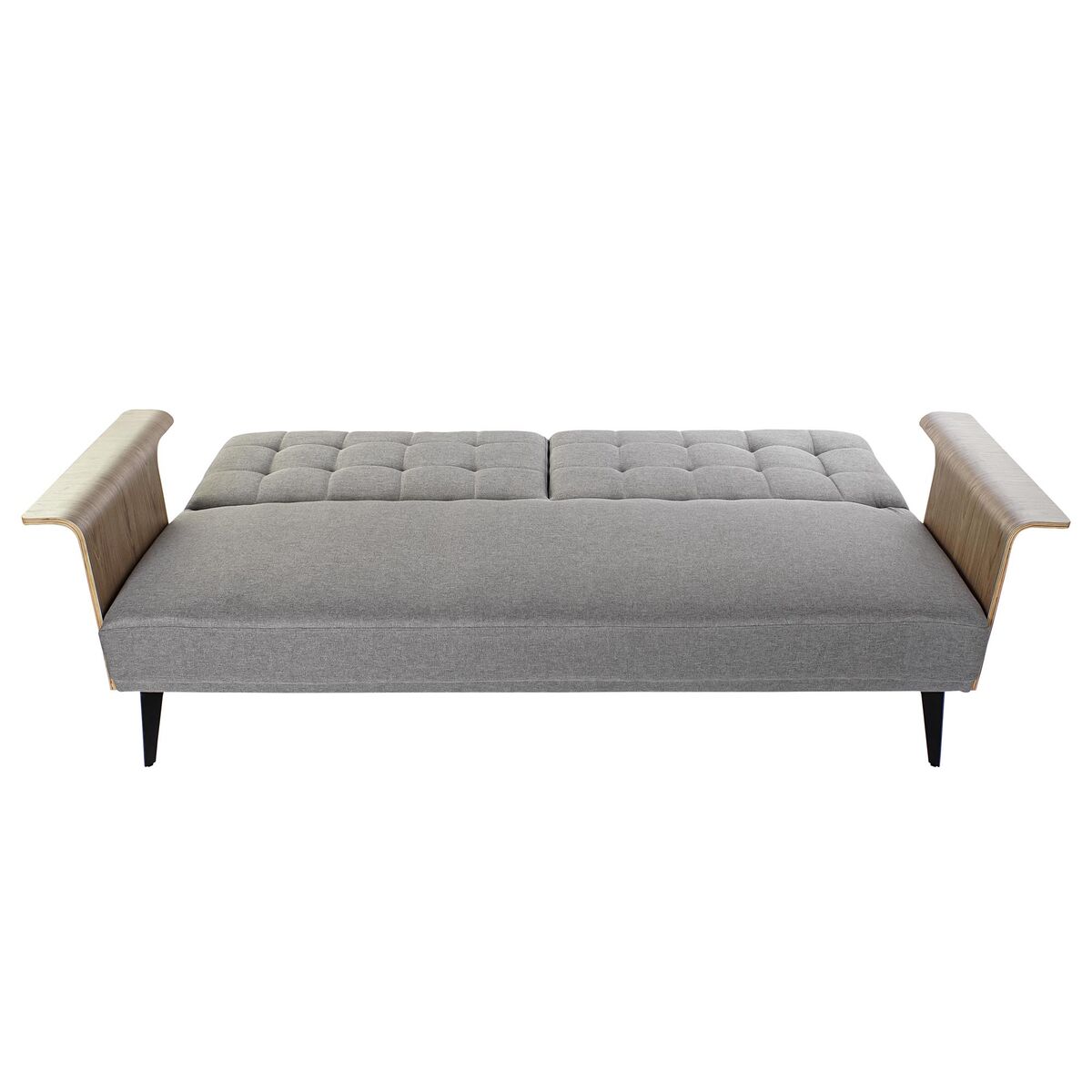 Sofá Cama DKD Home Decor Marrón Gris Metal Urbano 203 x 87 x 81 cm