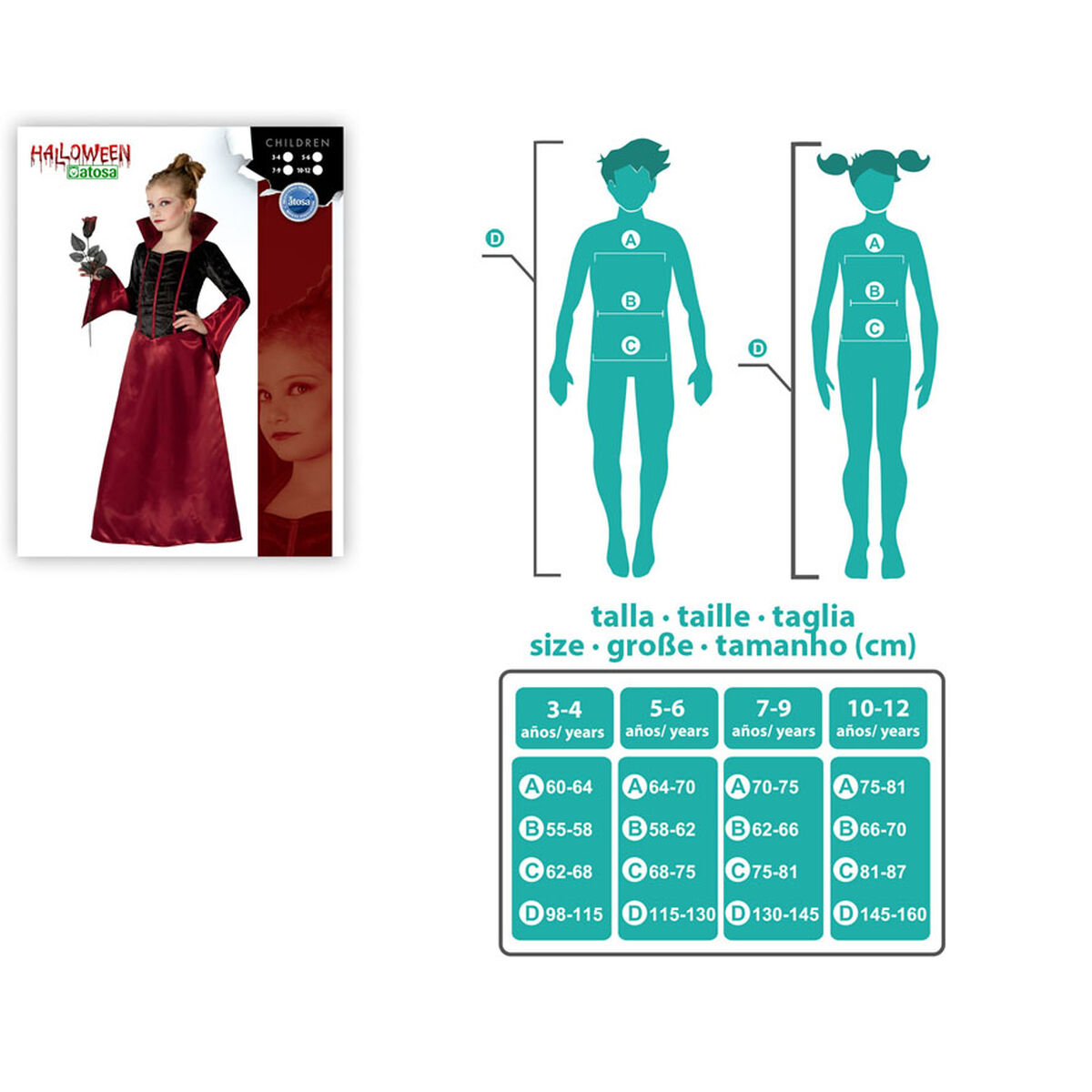 Disfraz para Niños Th3 Party Negro (1 Pieza)