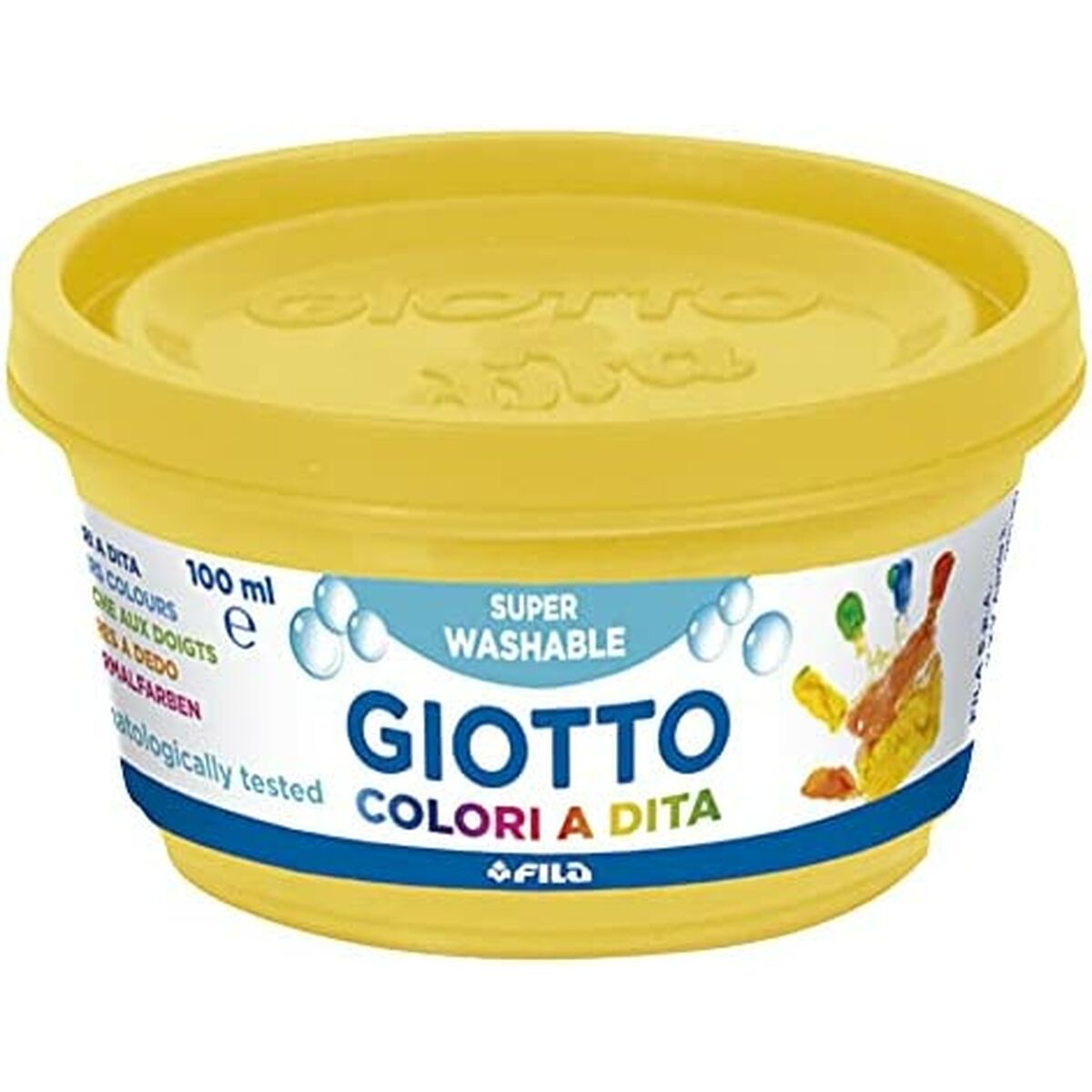Pintura de Dedos Giotto    Multicolor 6 Piezas 100 ml