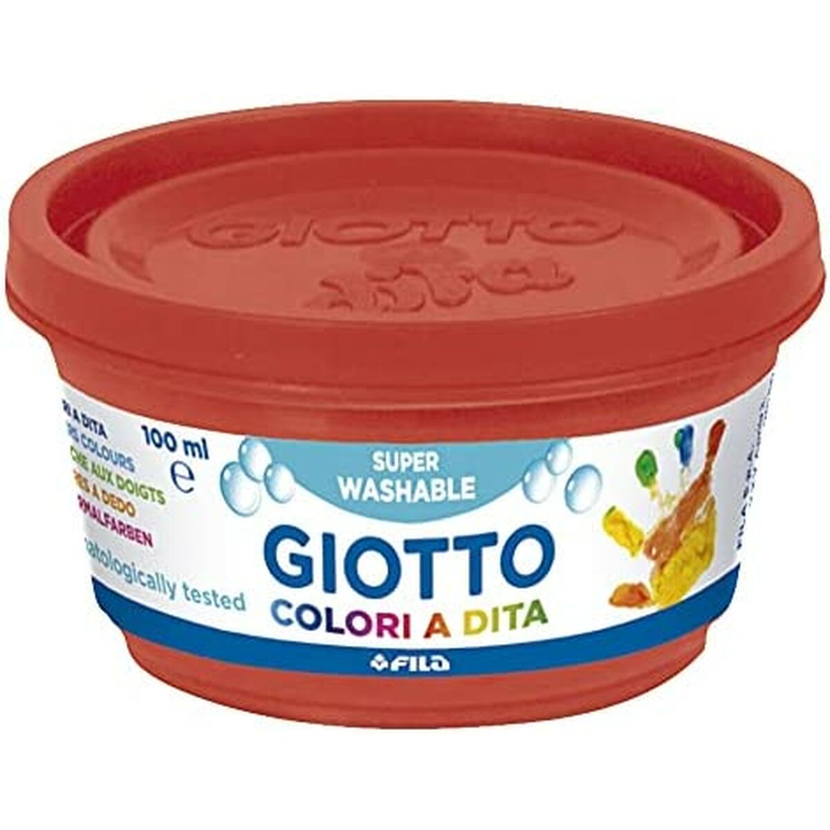 Pintura de Dedos Giotto    Multicolor 6 Piezas 100 ml